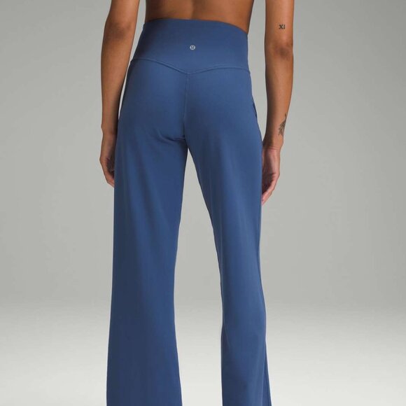 Lululemon Align High-Rise Wide-Leg Pant Size 14 Pitch Blue Nulu Lounge $128 - Picture 2 of 5